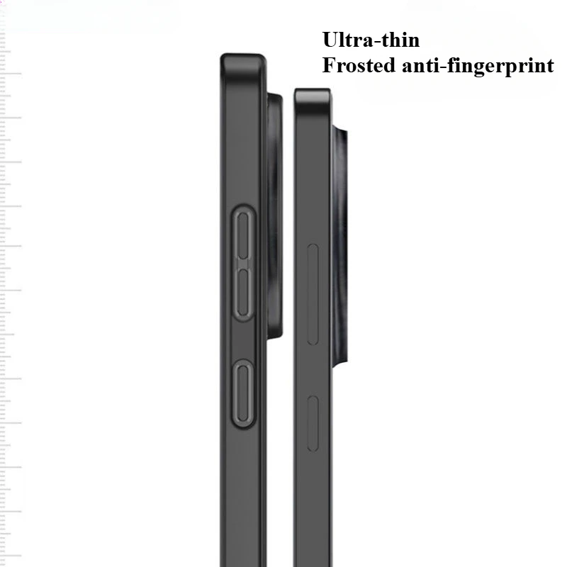 Transparent Silicone Frosted Corrugated Back Cover Case - Skin-Friendly Design