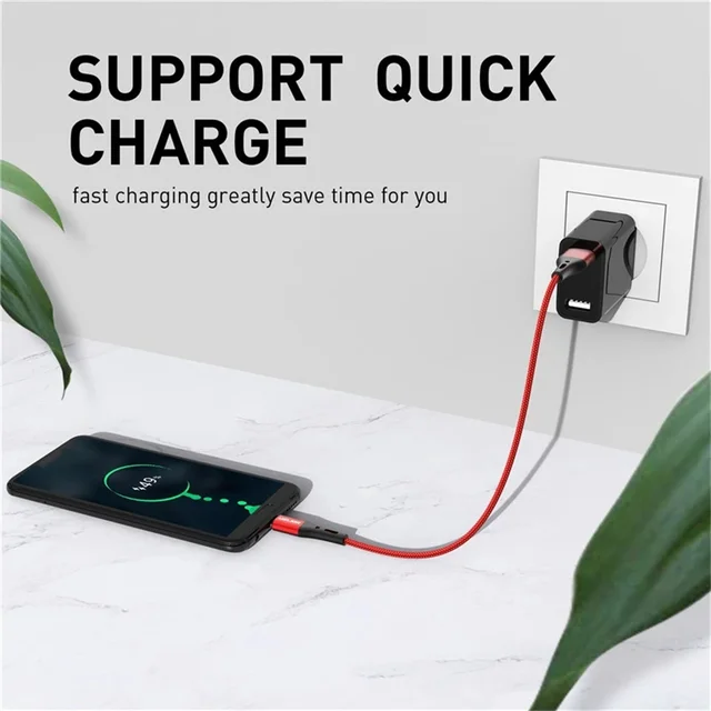 USLION 5A USB Type C Data Cable For Samsung S10 S20 Xiaomi Mi 11 Type C Cable USB C Charger Fast Charging Mobile Phone Chargers 3