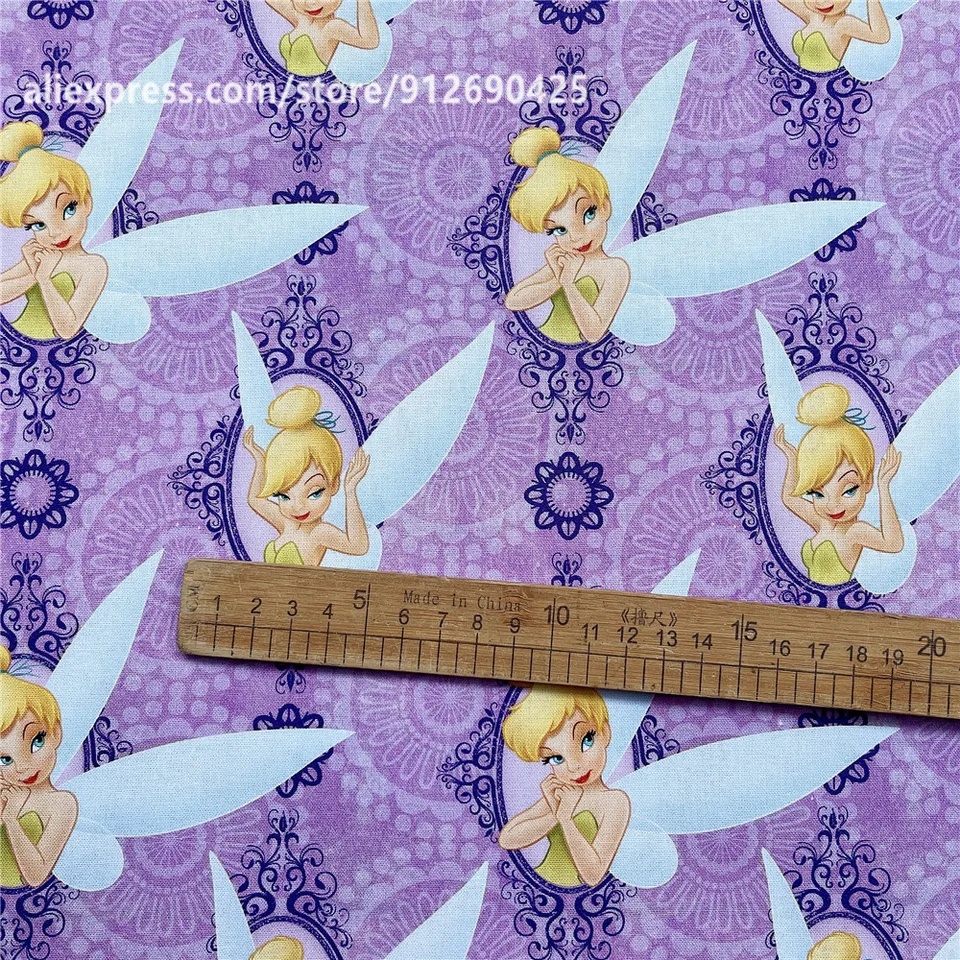 ディズニー プリンセス 生地 110cm×91cm ホワイト 韓国輸入生地 ディズニー プリンセス 白雪姫 オックス 50cm単位｜切売り