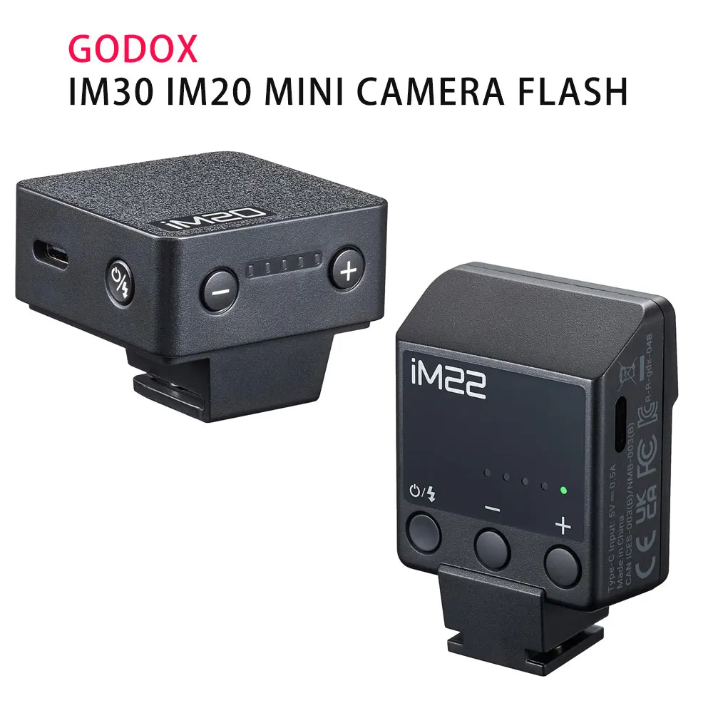 Godox iM30 iM20 미니 카메라 플래시 (캐논, 후지 f1-230,  zv1 zve10, 리코 gr3, 니콘, 파나소닉, 올림푸스, 펜탁스 대부분의 SLR 카메라 호환)