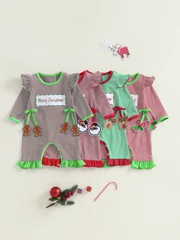 Toddler Girls Overalls Short Sleeve Round Neck Floral Print Romper Summer Outfit for Baby Girls 0-24 Months 1