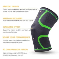 1PC Fitness course cyclisme genouillère bretelles élastique en Nylon Sport Compression genouillère manchon pour basket-ball volley-ball 3