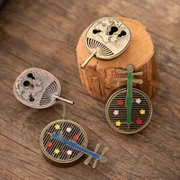 Copper Alloy Bamboo Radish Stove Gourd Fan Pipa Plate Incense Burner Small Xiangyun Aromatherapy Tablet - Image 4