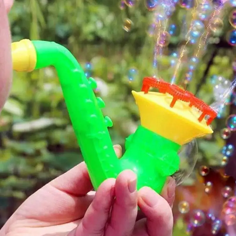 Bubble Wands For Kids Musical Instrument-Inspired Bubble Sticks Saxophone Trumpet Shape Kids Funny Educational Toys For Garden 3