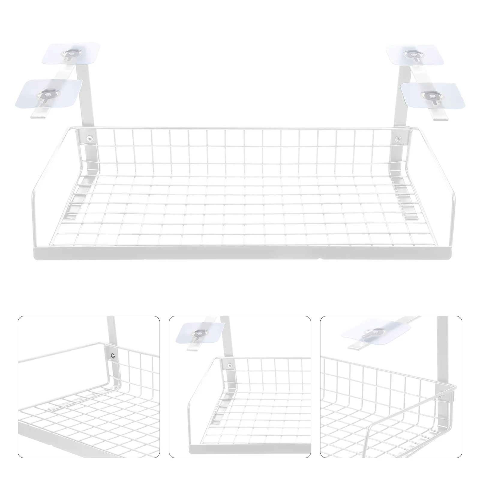 

Cable Management Rack Under Table Cord Holder Cable Shelf Storage Rack Wire Sorting Line Table Top Row Plug Router Storage Rack