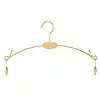 Metal Plated Inner Hanger with Clips, Bra Clips, Socks, Panty Racks, Home Drying Clothes, Display Hangers for Store 5