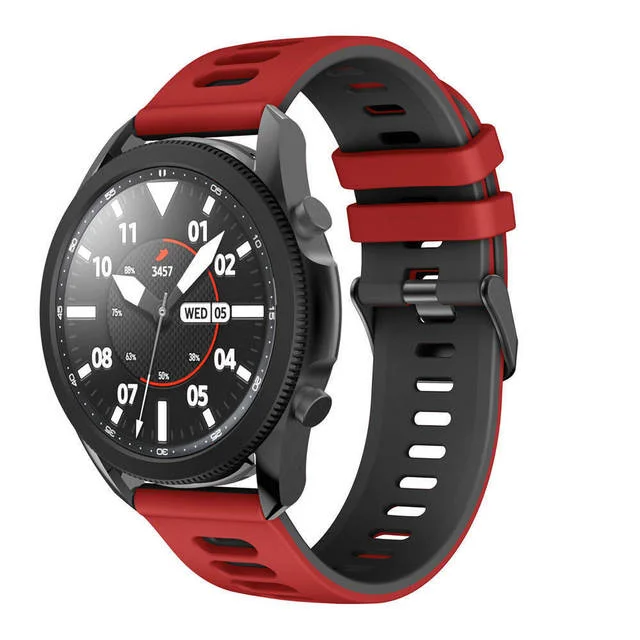 Silicone Sports Band Strap - Versatile 22mm/20mm Fitness Bracelet