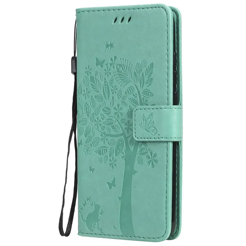 Embossed Leather Flip Wallet Phone Case