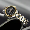 Ladies Fashion Ultra-thin Steel Band Dual Calendar Luminous Waterproof Digital Scale Watch Quartz Watch for Women Gift Clock 3