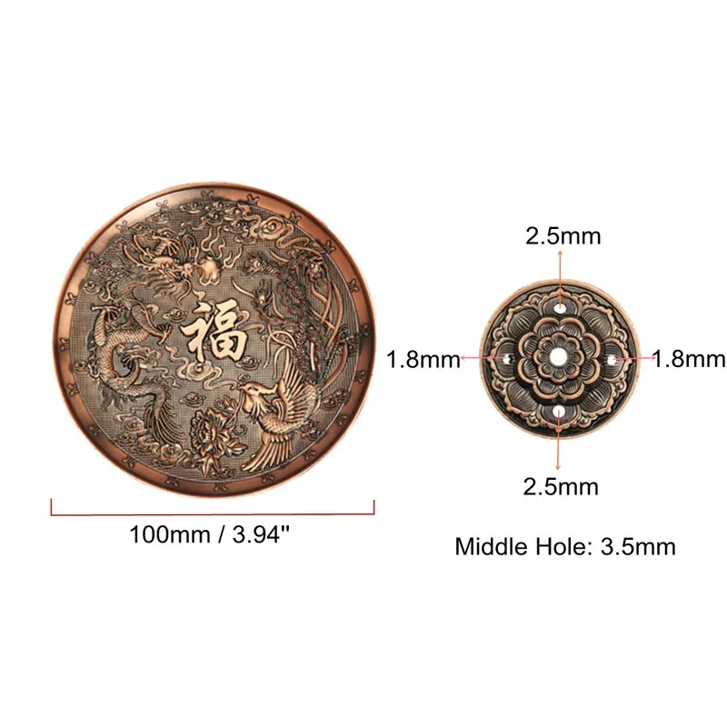 Vintage Lotus Incense Burner with Dragon Design - Home and Office Decoration Craft