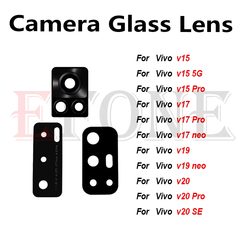 Rear Camera Glass Lens For Vivo V15 V17 V19 V20 SE neo Pro 5G Back