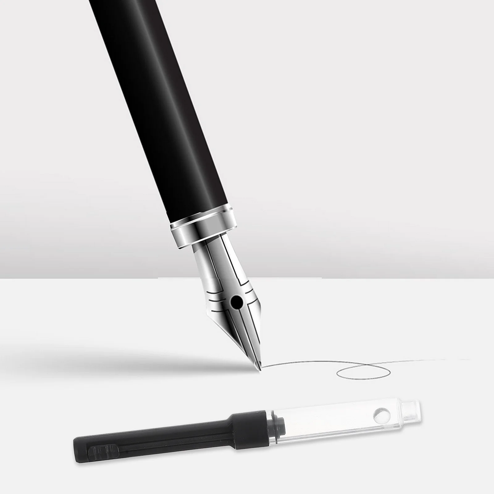 10Pcs Fountain Pen Ink Converter Universal Refillable for Writing Pens Compatible with Most Pens Easy Replacement