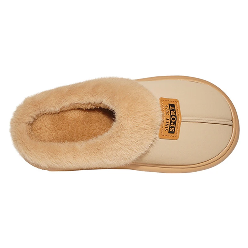 Thick Bottom Fluffy Home Slippers Women Indoor Mute Non Slip Cotton Slippers Woman Lightweight Soft Sole Warm Winter Shoes 45