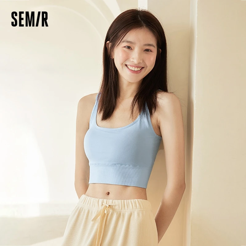 SemirUnderwearWomenThinBraWithoutSteelRingCrossBackBra