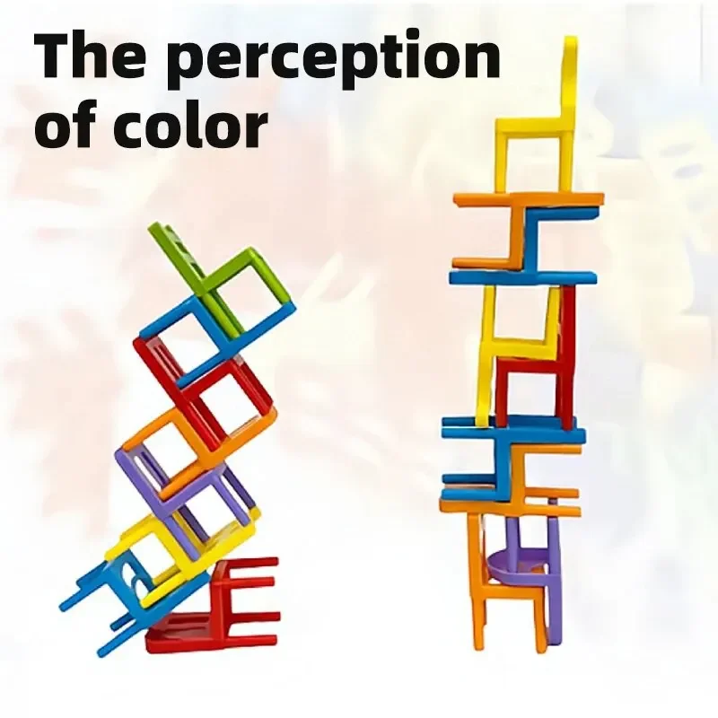 Stacking Chairs Educational Toys Building Blocks Parent-Child Gathering Interactive Stress Reduction Toys