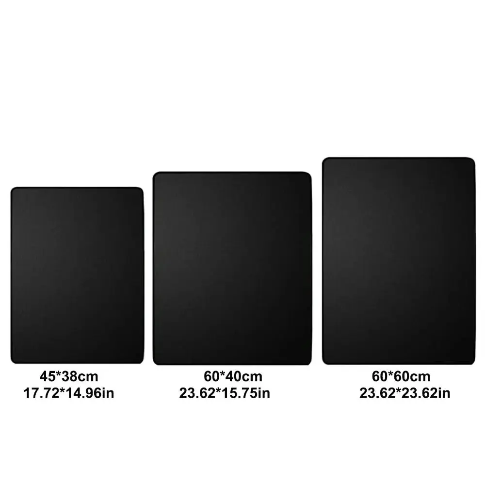 Oilproof Barbecue Grills Mat High Temperature Resistant Black Fireplaces Protective Mat Fire Retardant Protection Pad