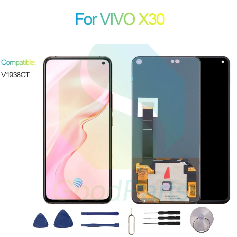 

For VIVO X30 Screen Display Replacement 2400*1080 V1938CT For VIVO X30 LCD Touch Digitizer