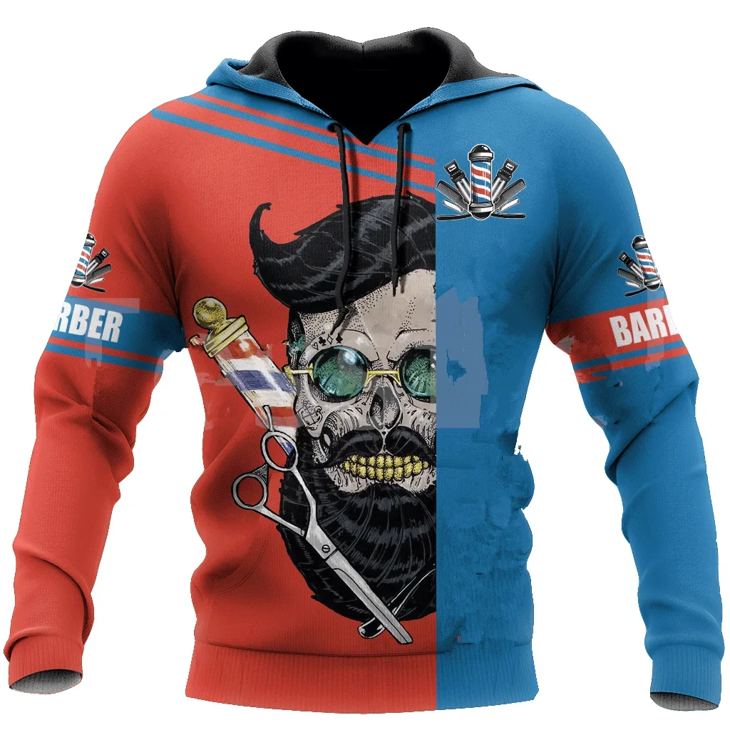 

New Fashion Cool Barber Tattoo Worker Cosplay Jacket Harajuku Tracksuit Streetwear Men/Women Pullover Hoodies