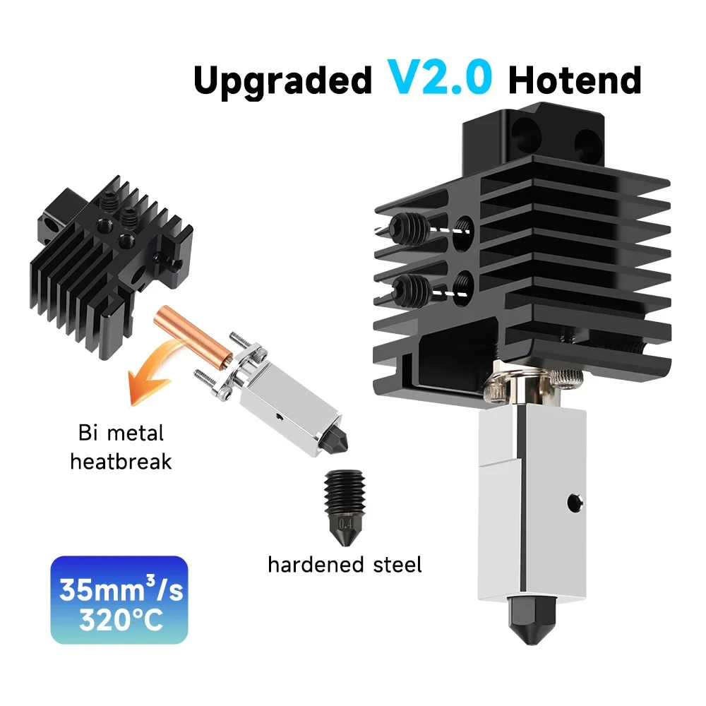 

Для бамбуковой лаборатории Hotend Upgrade версии 2,0, бита бамбуковая, металлическая, подходящая для бамбуковых изделий X1 X1C P1P P1S hotend P1P, термистор