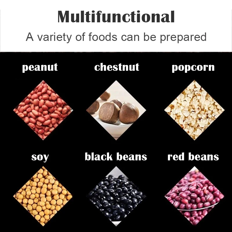 Multi functional coffee baking machine Home popcorn machine Raw beans dried fruits peanuts baking and frying peelmachine
