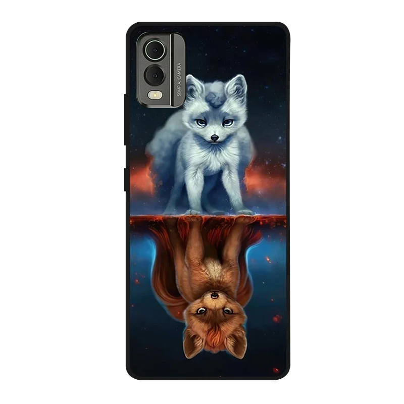 Cute Cartoon Shockproof Soft Silicone Back Cover, Painted TPU Case