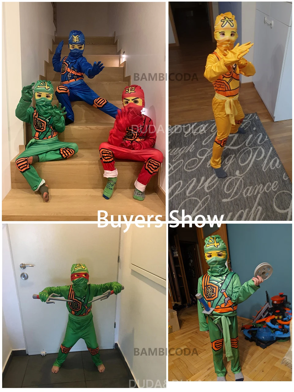 NINJA cosplay Boys Advanced Latest Role Playing Costume Jumpsuit Set Halloween Christmas Party Ninja Superhero Set Cosplay