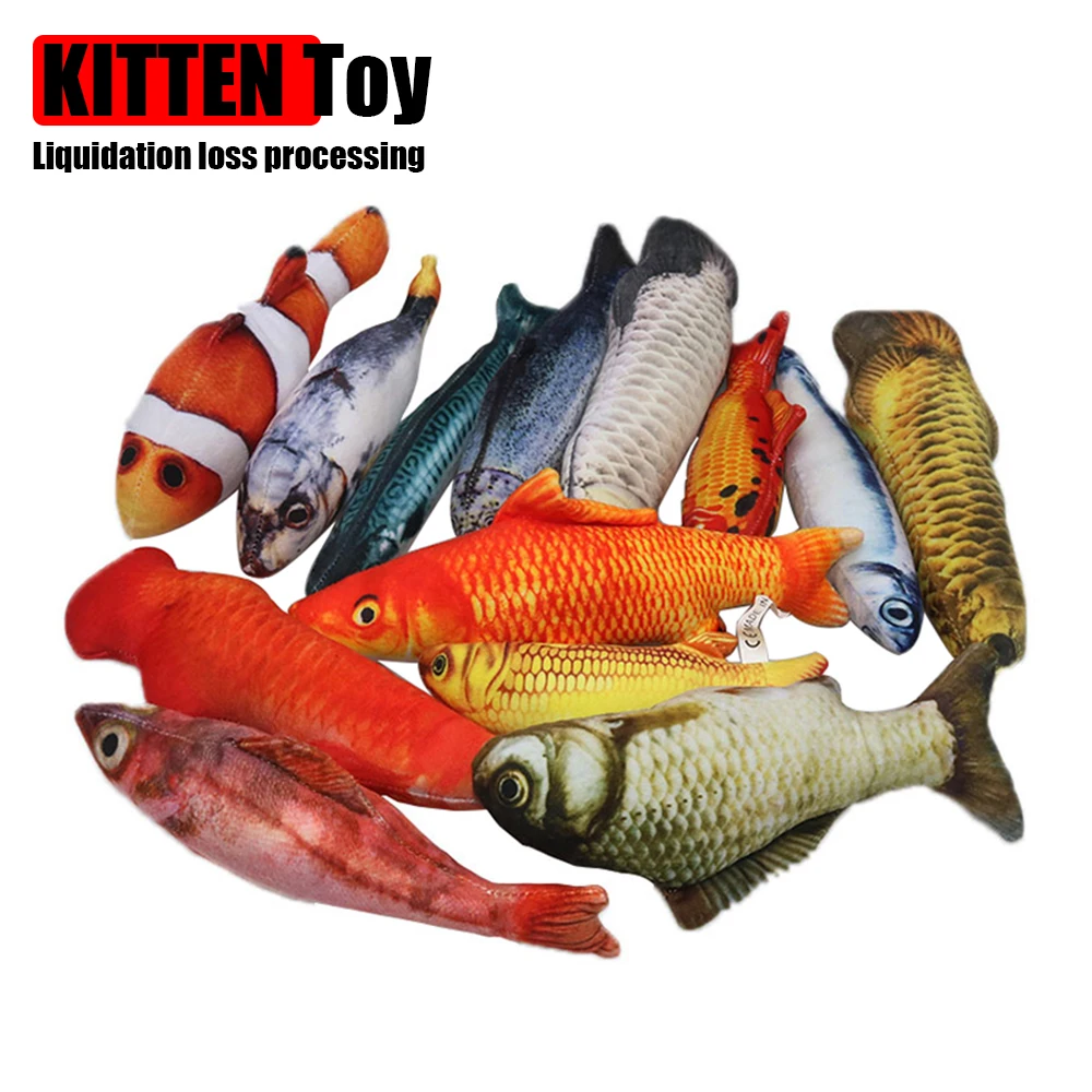 KittenToyCatToyFishShapeBiteResistantCatnipCatToyPetChew