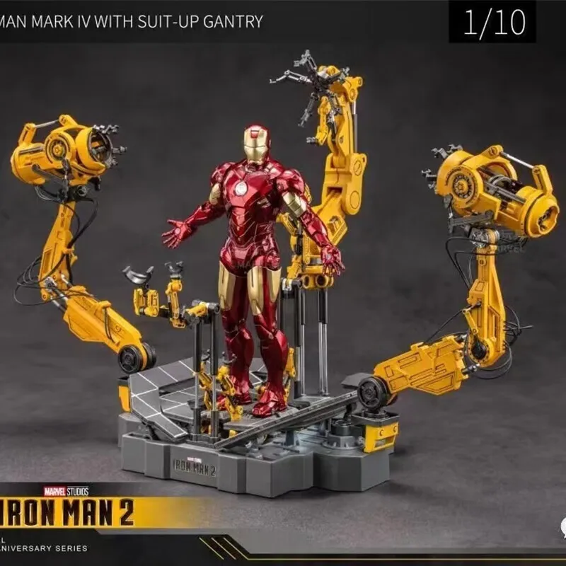 オリジナルzd toysアイアンマンmk4,スーツアップガントリーフィギュア1