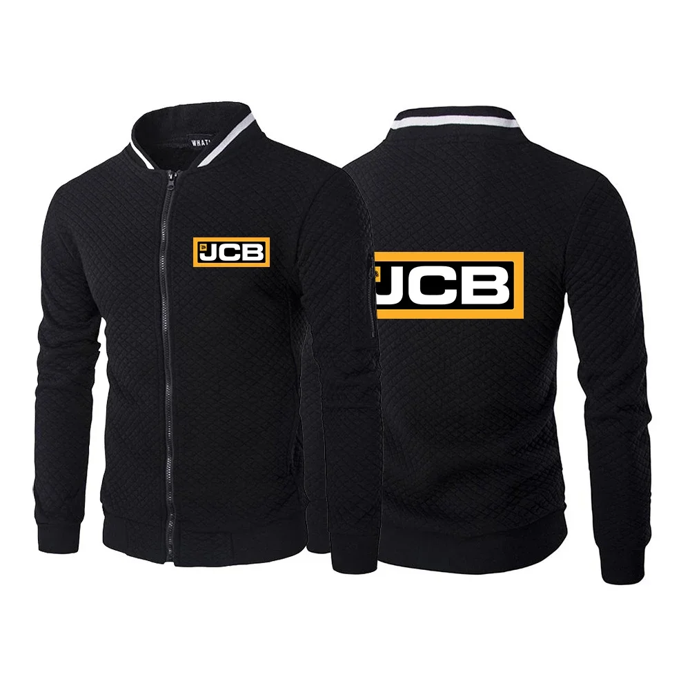 

Midnight Star Excavator Jcb Printing Fashion 2024 New Men's Spring Autumn Cotton Slim Fit All-Match Long-Sleeved Tracksuit Coat