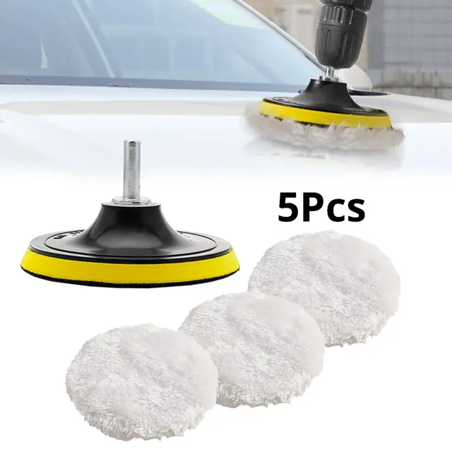 5Pcs 3/4/5 Inch Polishing Kit Car Polishing Pad Car Waxing Sponge Disk Wool Wheel Auto Paint Care Polisher Pads Car Gadget 1