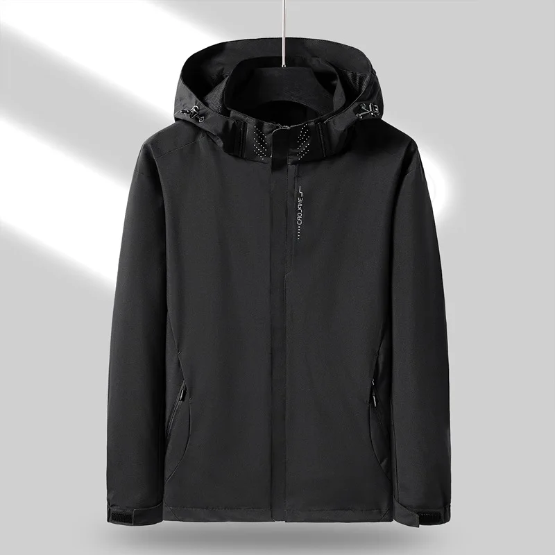 Fashion Hooded Spliced Zipper Pockets All-match Coats Men's Clothing 2023 Spring Autumn New Oversized Casual Tops Korean Jackets