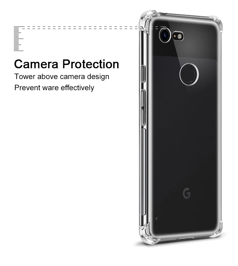 TCL 505 4G Case Air Cushion Shockproof Clear Airbag Silicone TPU Back Cover Soft Phone Case for TCL 505 TCL505 4G Silicon Bumper 6