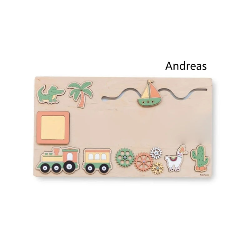 Educational Name Puzzle Kids Wooden Board Toy Kids Sensory Fine Motor Skill Toy