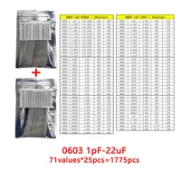 Capacitor kit 0201 0402 0603 0805 1206 smd Capacity package each value*50PCS Sample Kit Capacitor 1nf 10nf 100nf 1uf 10uf 22uf - Image 4