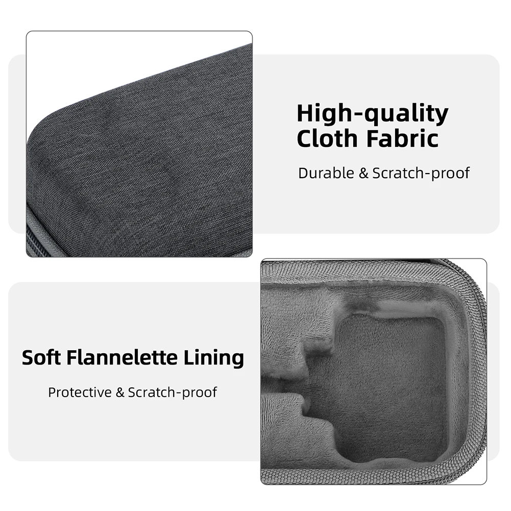 Portable Fabric Storage Bag With Carabiner Carrying Case Protective Case Travel Case For Insta360 Ace Pro 2/Pro/Action Camera