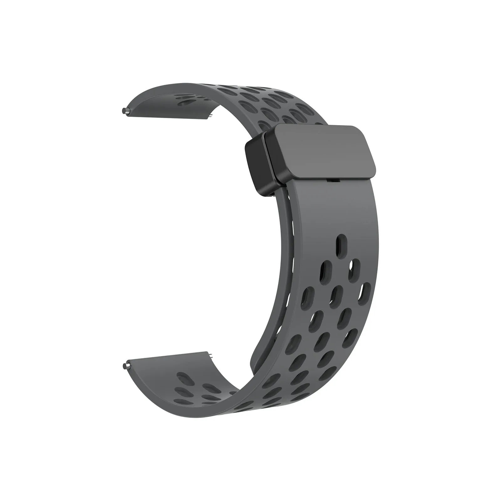 Versatile Silicone Strap with Magnetic Closure for Smartwatches - Available in Multiple Sizes