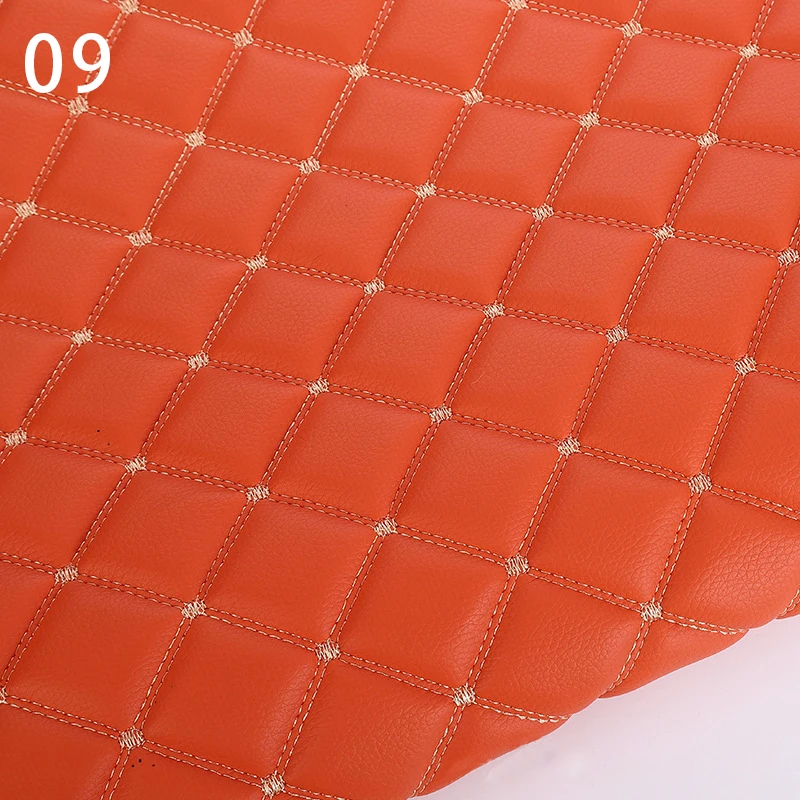 Luxurious Quilted Faux Leather Fabric for Interior Décor and Upholstery