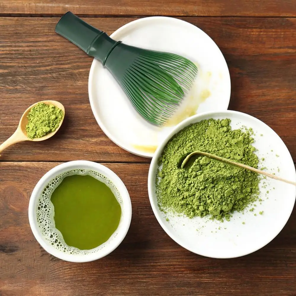 Description Picture 5 of item1 Pcs Resin Matcha Whisk Chasen Brush Tools for Matcha Green Tea Powder Reusable Powder Whisk Grinder Brushes Tea Tools