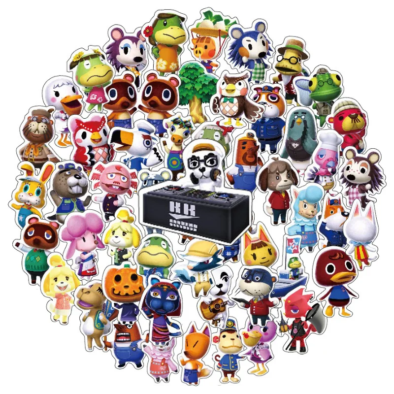 Anime Sticker Animal Crossing Cartoon Stickers Decorations Student Stationery Laptop Phone Case Decor School Supplies Girl Gift