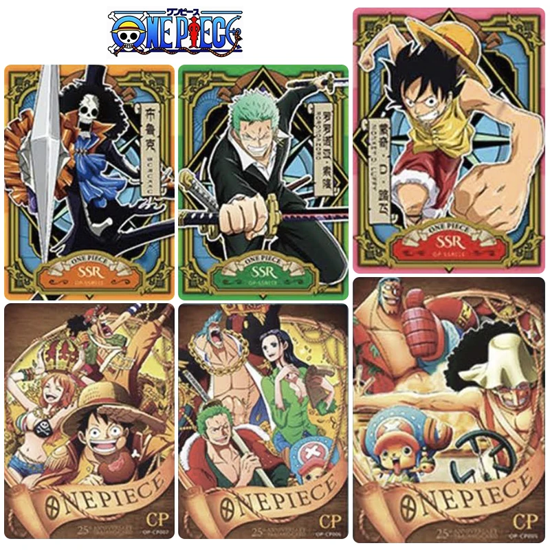 

ONE PIECE SR SSR UR HR XR GR series Collection flash card FRANKY Charlotte Linlin Anime characters Game card Christmas gift toys