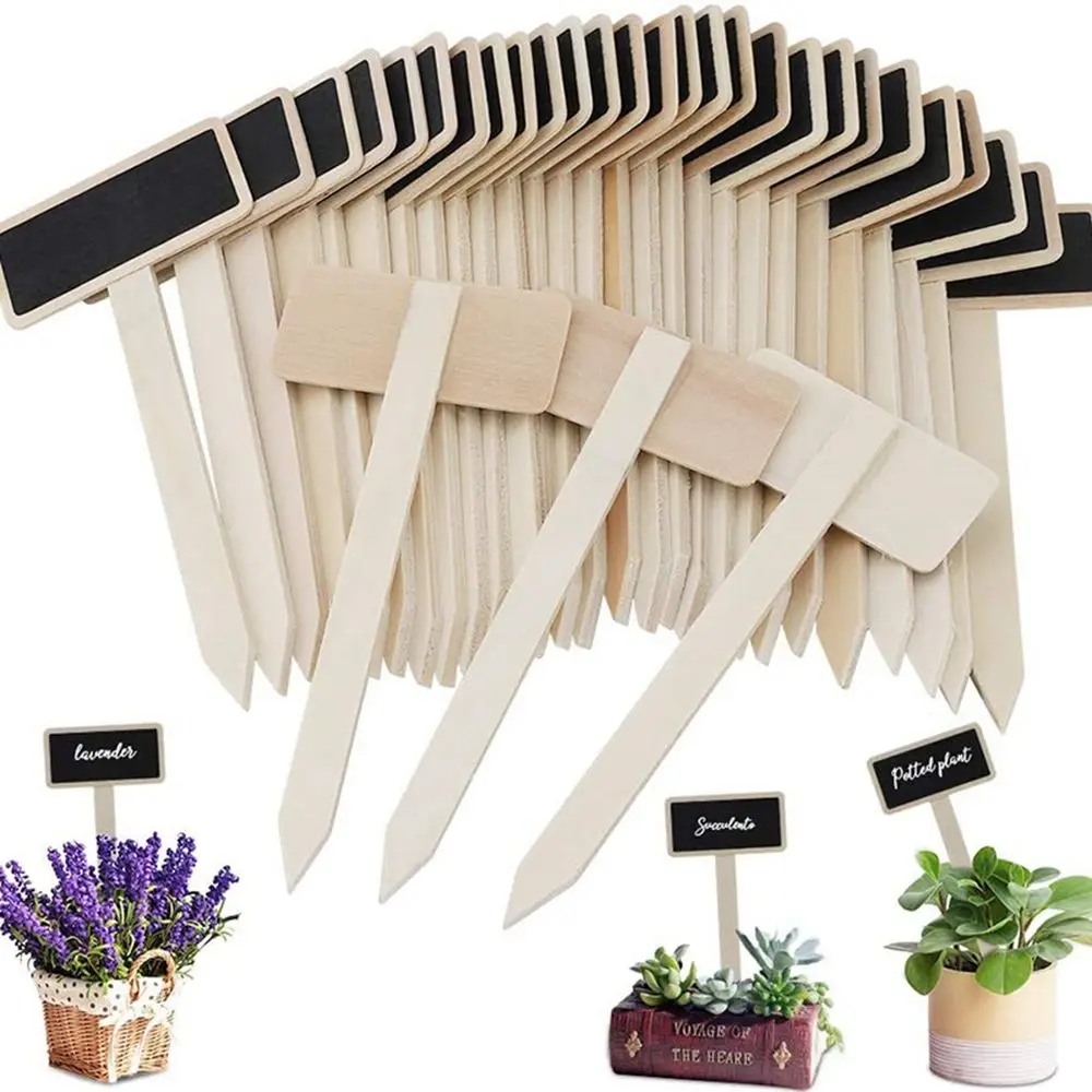 Ornaments Sign Board Writing Plate Blackboard N1N Chalkboard Plant Tags Plants Signs Plant Markers Garden Decoration Tools