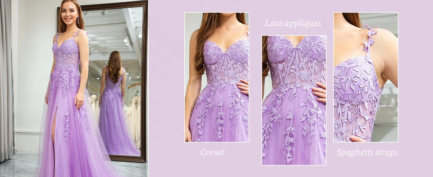 vestido de fiesta de encaje