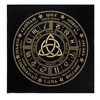 Black Tablecloths Tarot Clot Card Divination Halloween Tablecloth Black gold Fashion Decoration Alchemical Sigil Altar Astrology 3