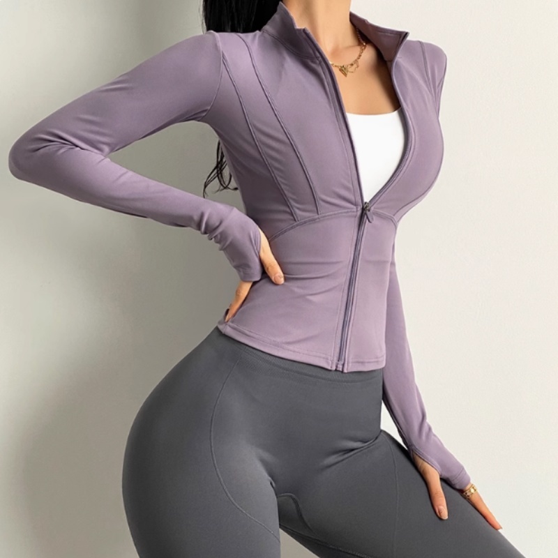 New Yoga Jacket for Women Autumn and Winter Professional Sports Jogging and Cycling Clothes Long-sleeved Fitness Clothes Shirts