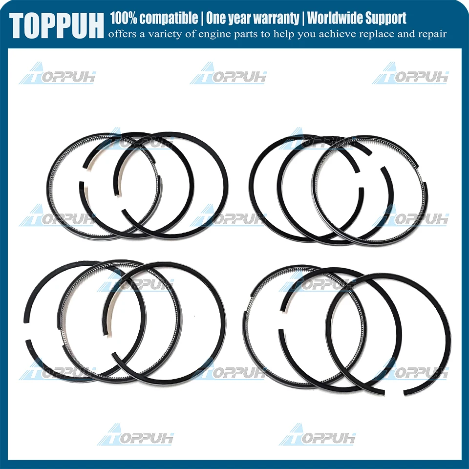 

4 set V2203 Piston ring STD For Kubota V2203 V2203T V2203E V2203B BOBCAT 7753 87mm 2HK*2*4,2.5HK+2+5