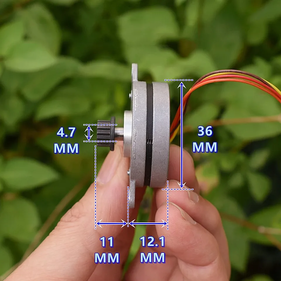 Motore Passo-passo Ibrido Rotondo Da 0,9 Gradi 36 Mm Con Encoder - Foto 7