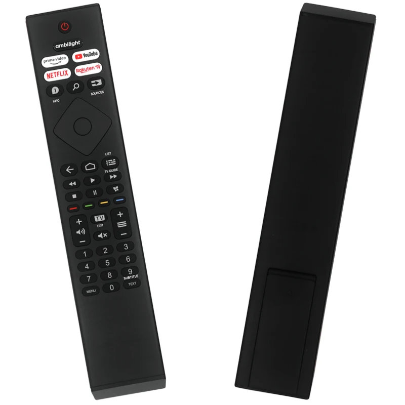 AULCMEET Fernsteuerung,Neu Ersetzen Sie Fernbedienung passend für Philips ambilight 4K Smart LED TV 43PUS7009/12 43PUS7609/12 398GR10BEPHNE000SY 398GR10BEPHNE000CR