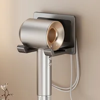 Aluminium Hair Dryer Rack Wall Mounted Bathroom Storage Organizer for Dyson Hairdryer Stand Support Cradle Holder Shelves 1