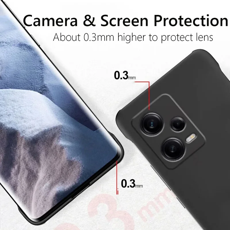 Frameless Slim Matte Hard PC Back Cover Case - ShockProof s Coque