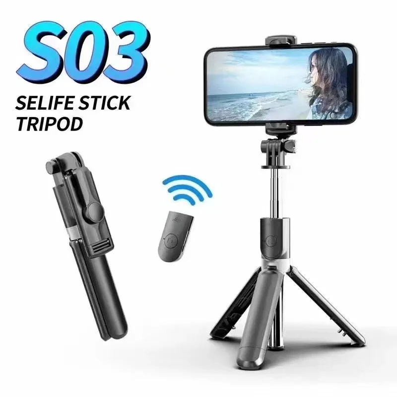 Wireless Selfie Stick with Bluetooth For iPhone 15 Android
